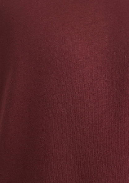 Mavi Logo Printed Burgundy T-Shirt