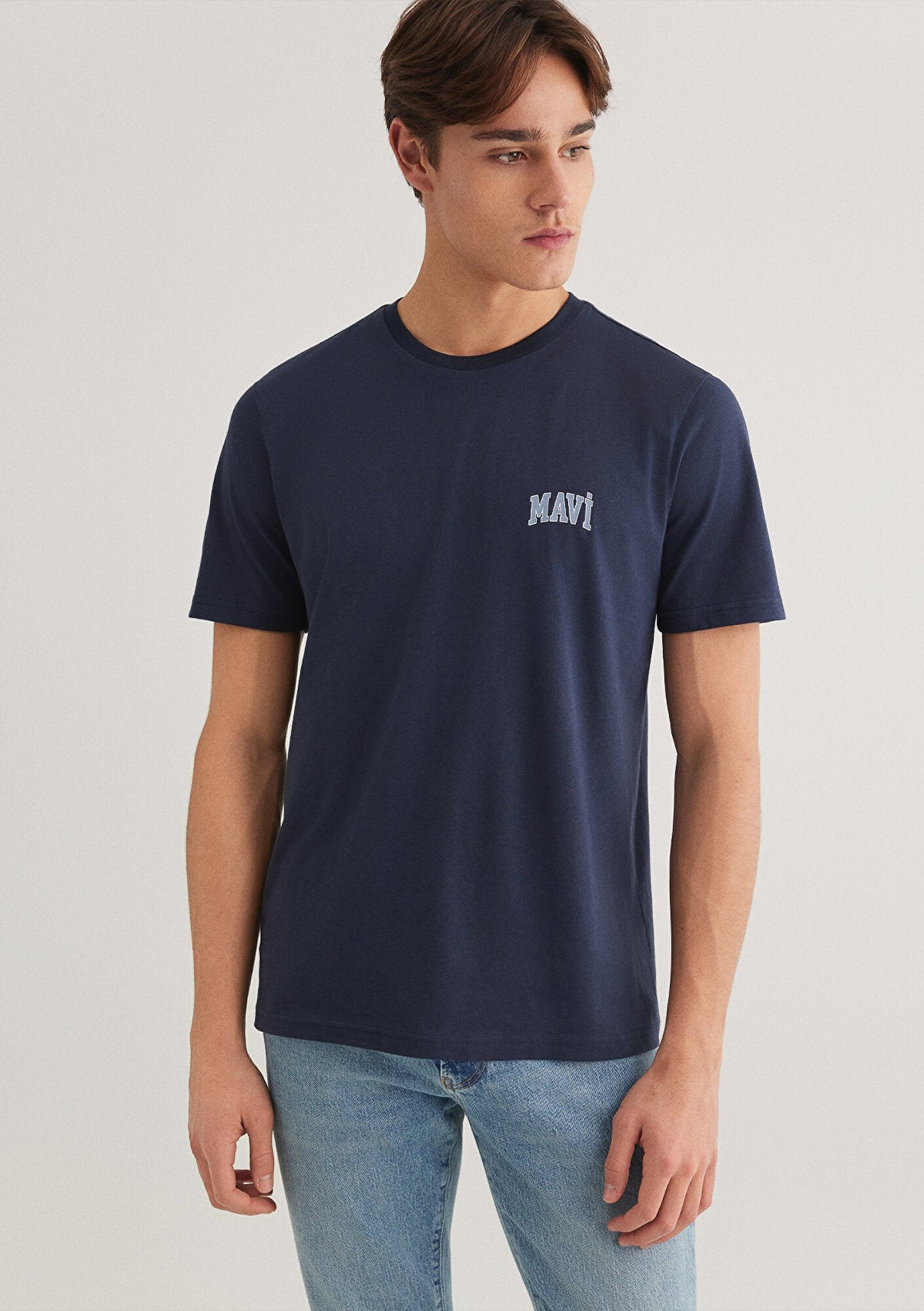 Mavi Logo Printed Navy T-Shirt