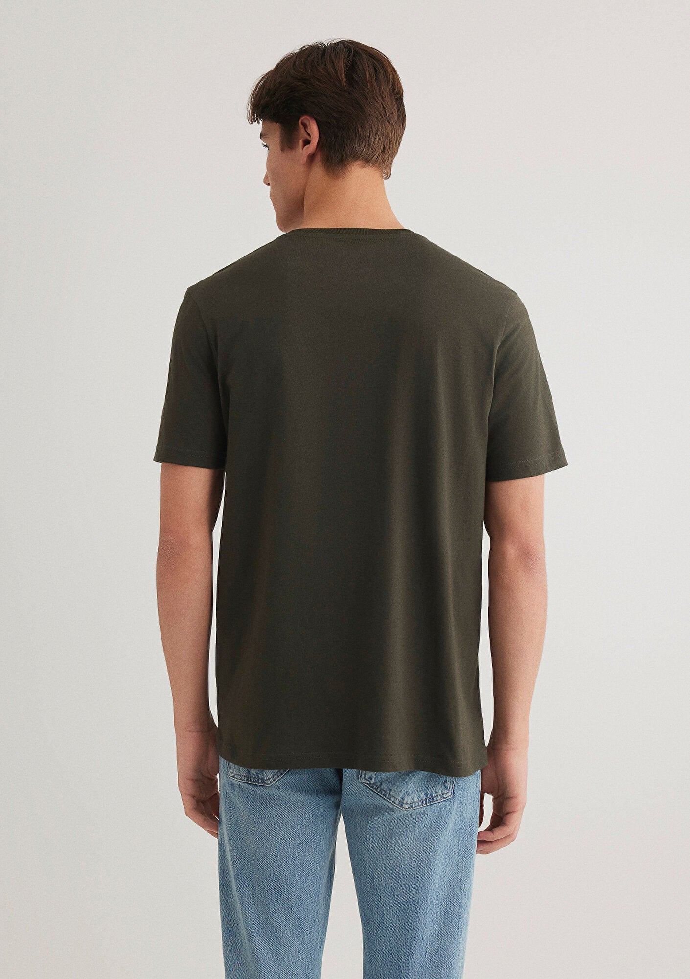 Mavi Logo Printed Green T-Shirt