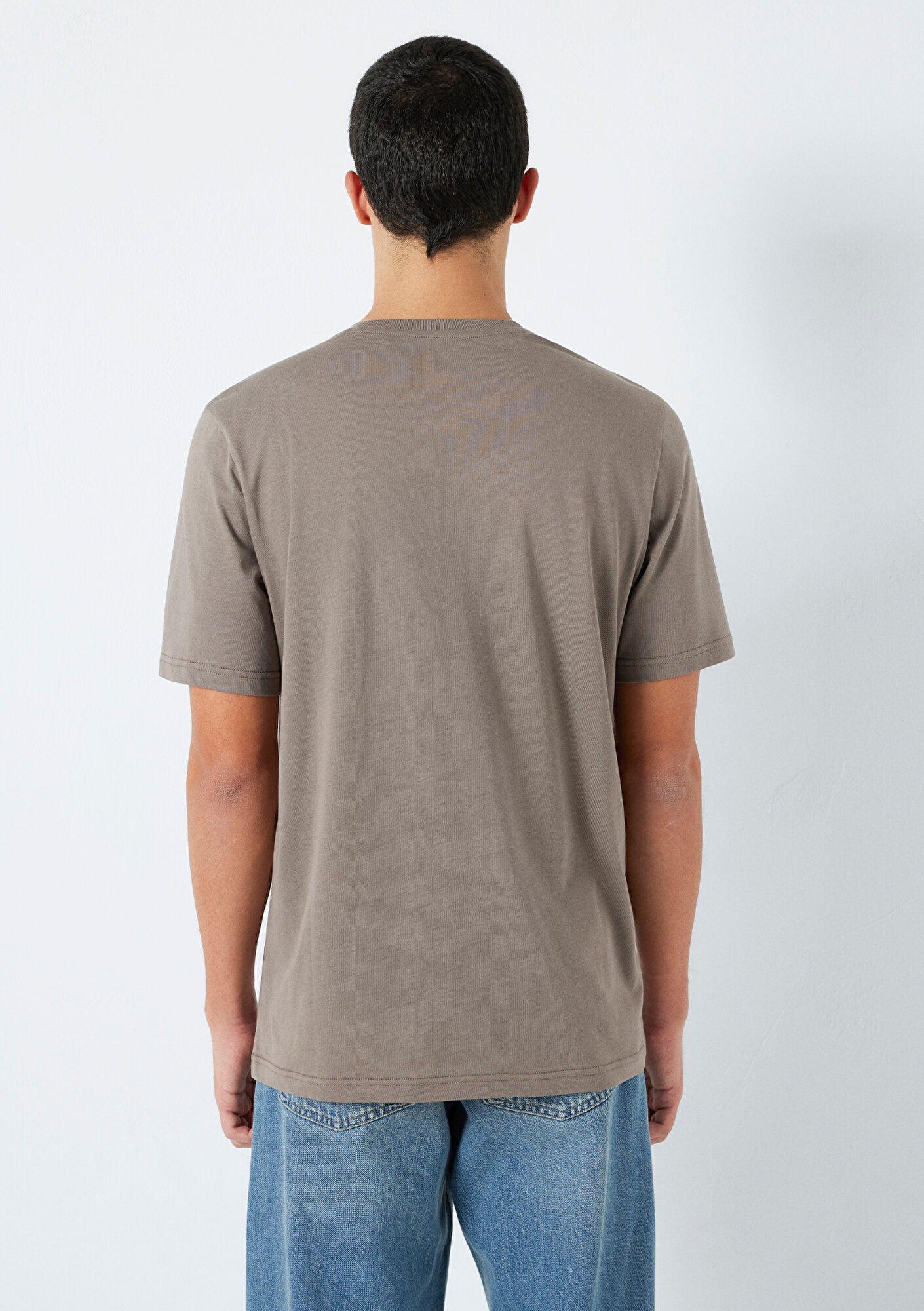 Mavi Logo Printed Brown T-Shirt