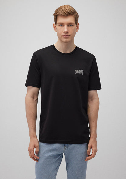 Mavi Logo Printed Black T-Shirt