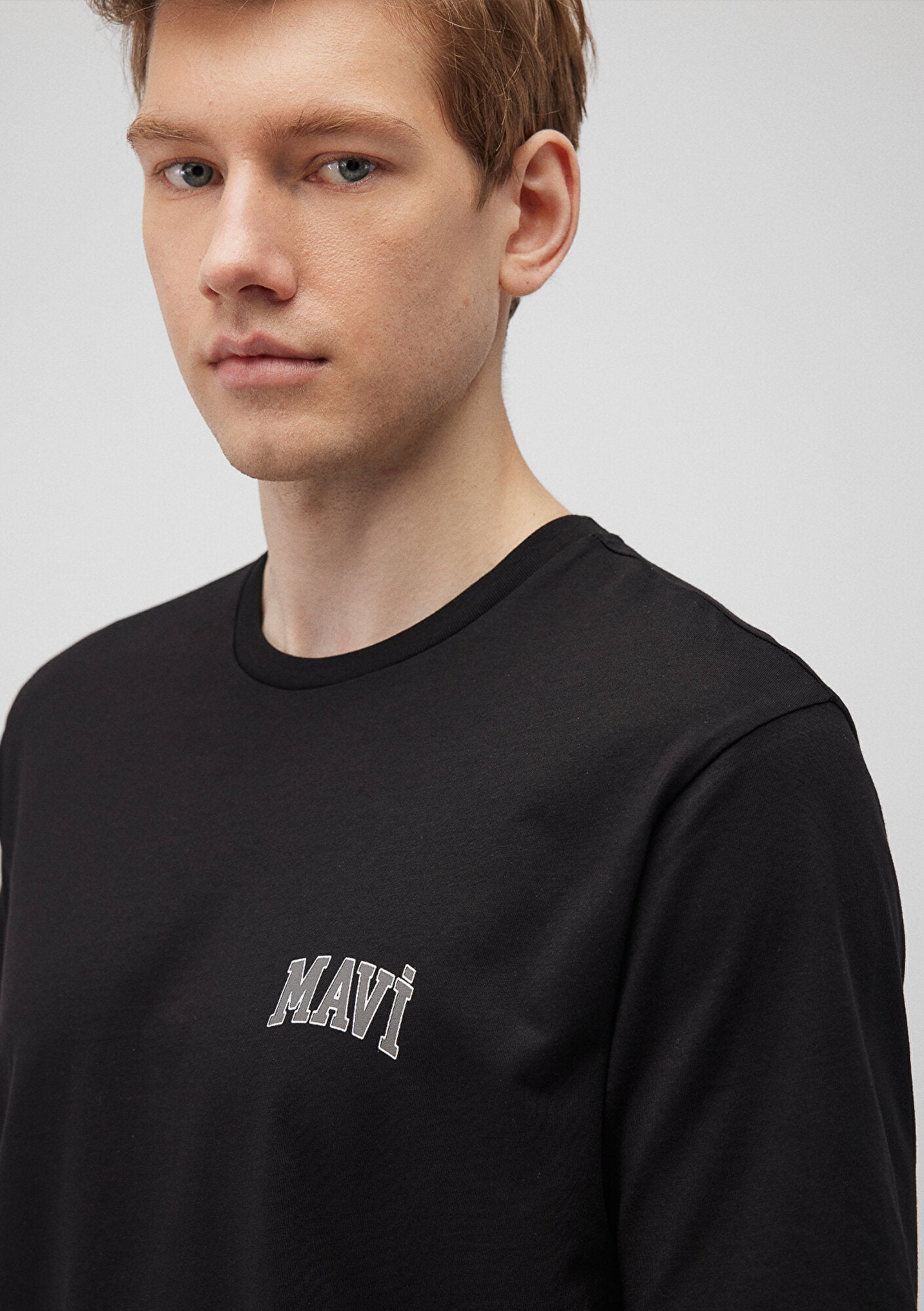 Mavi Logo Printed Black T-Shirt