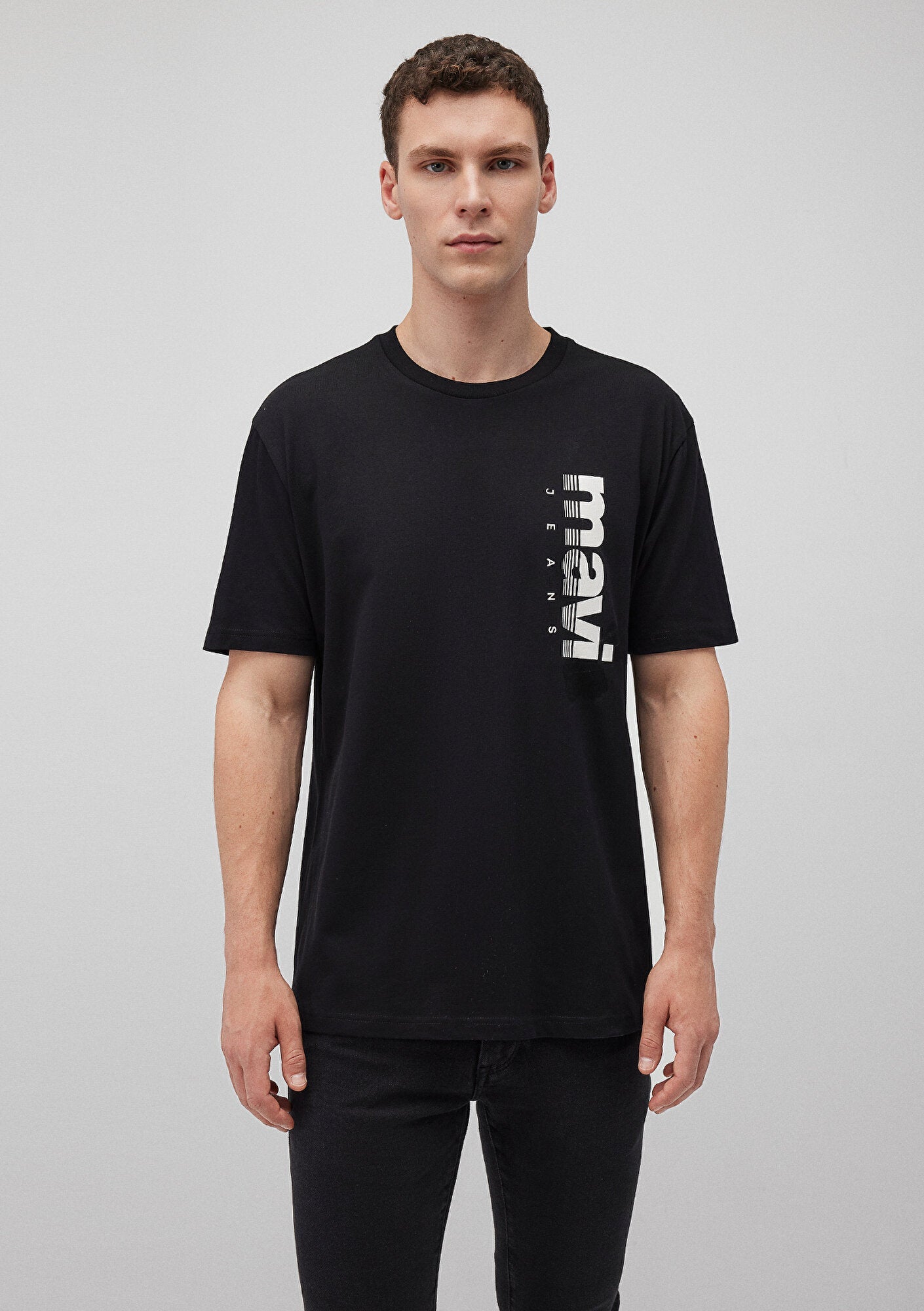 Mavi Jeans Printed Black T-Shirt