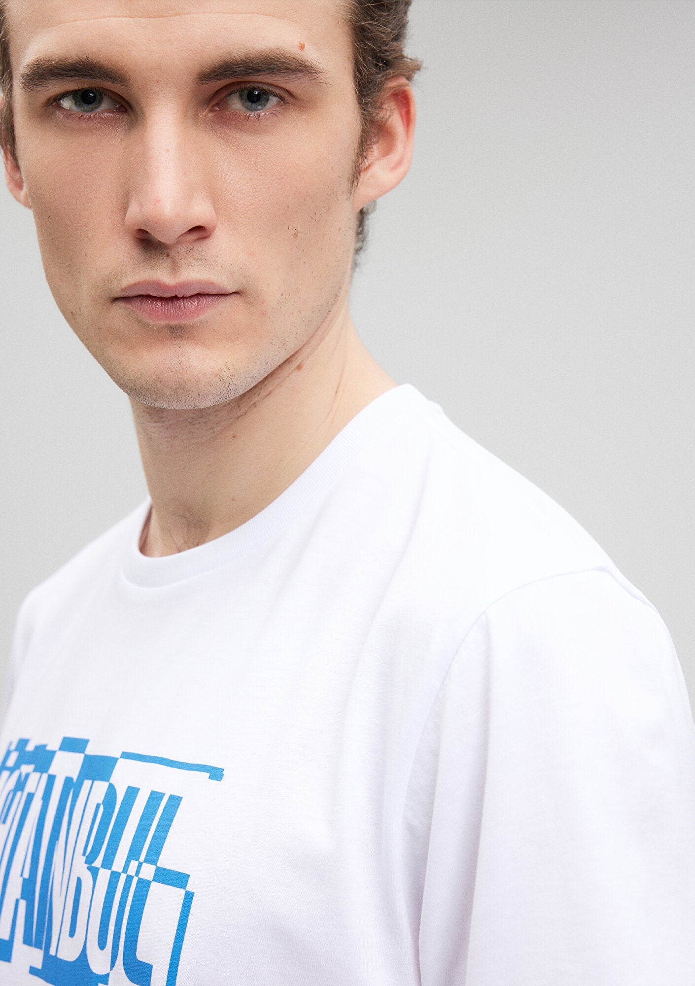 İstanbul Printed White T-Shirt
