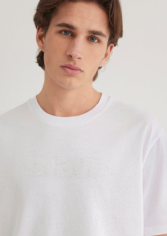 Mavi Logo Printed White T-Shirt