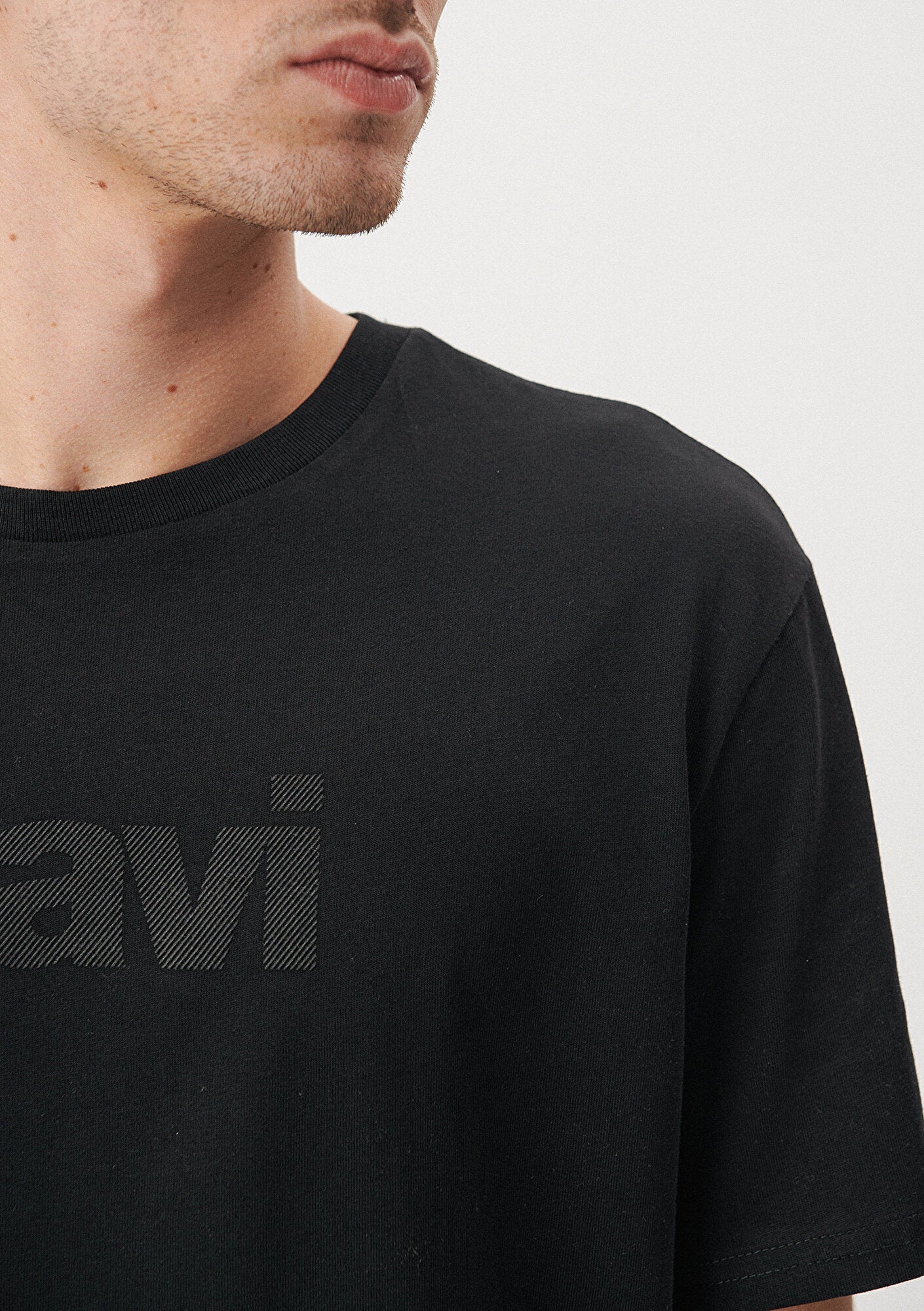 Mavi Logo Printed Black T-Shirt