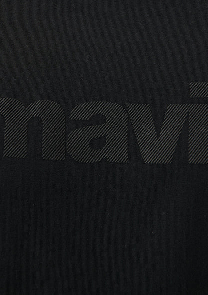 Mavi Logo Printed Black T-Shirt