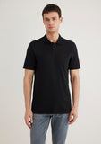 Black Tencel TM Polo T-Shirt
