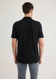Black Tencel TM Polo T-Shirt
