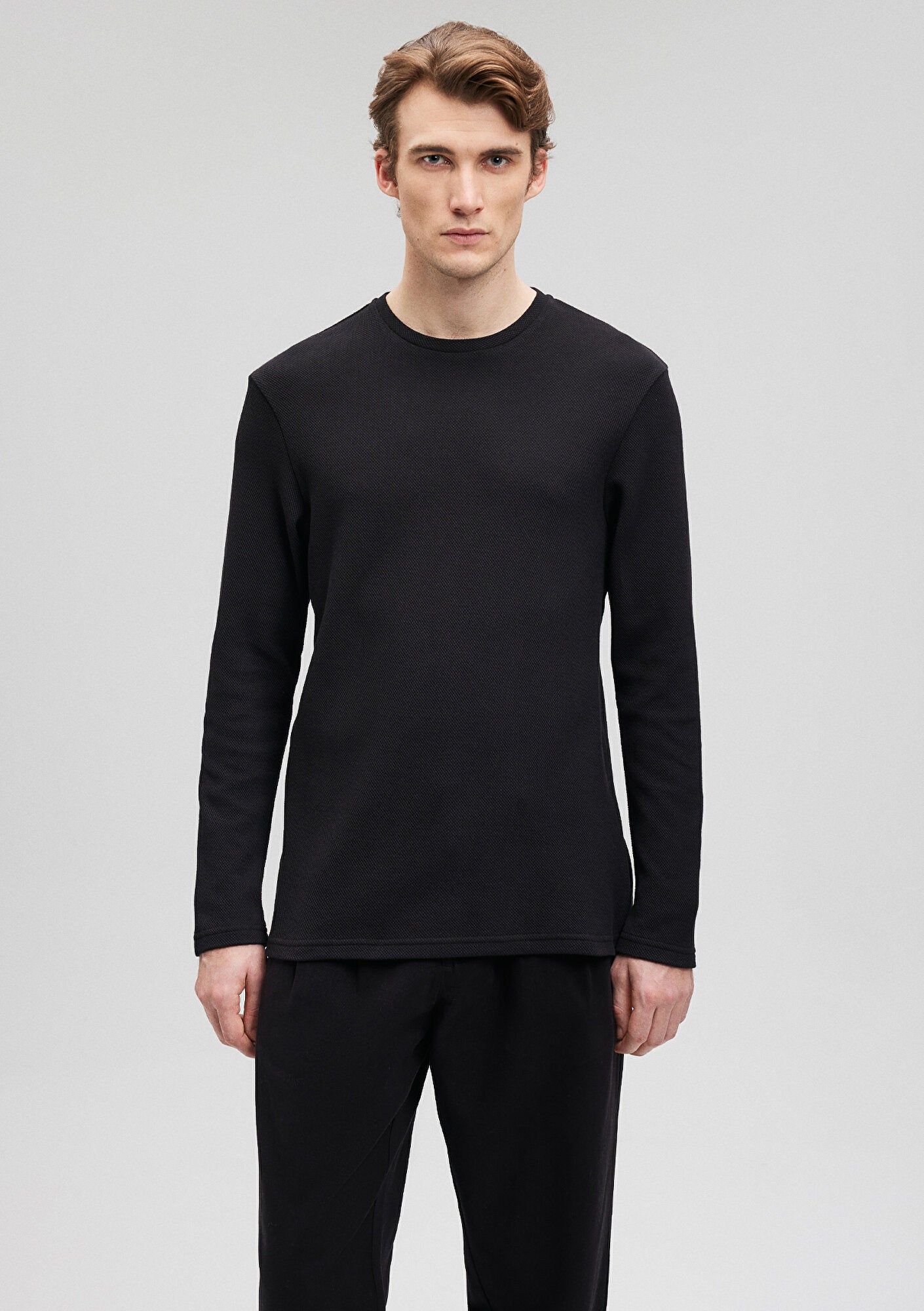 Crew Neck Black Basic T-Shirt