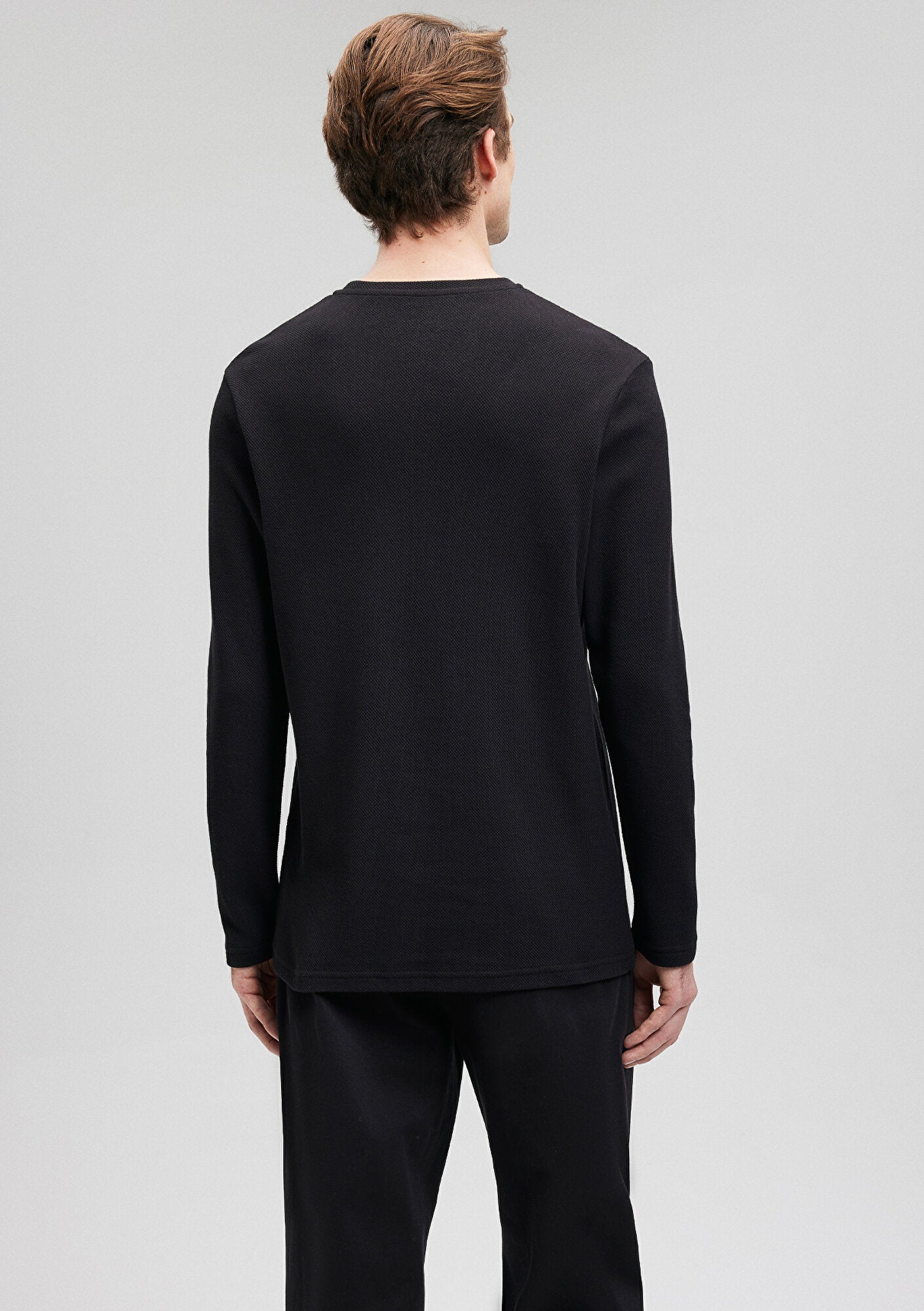 Crew Neck Black Basic T-Shirt