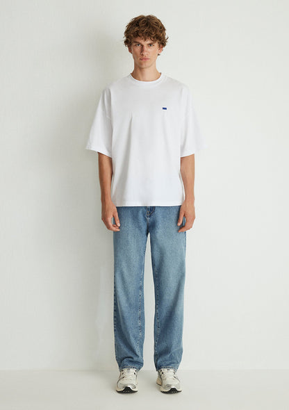 Crew Neck White Basic T-Shirt