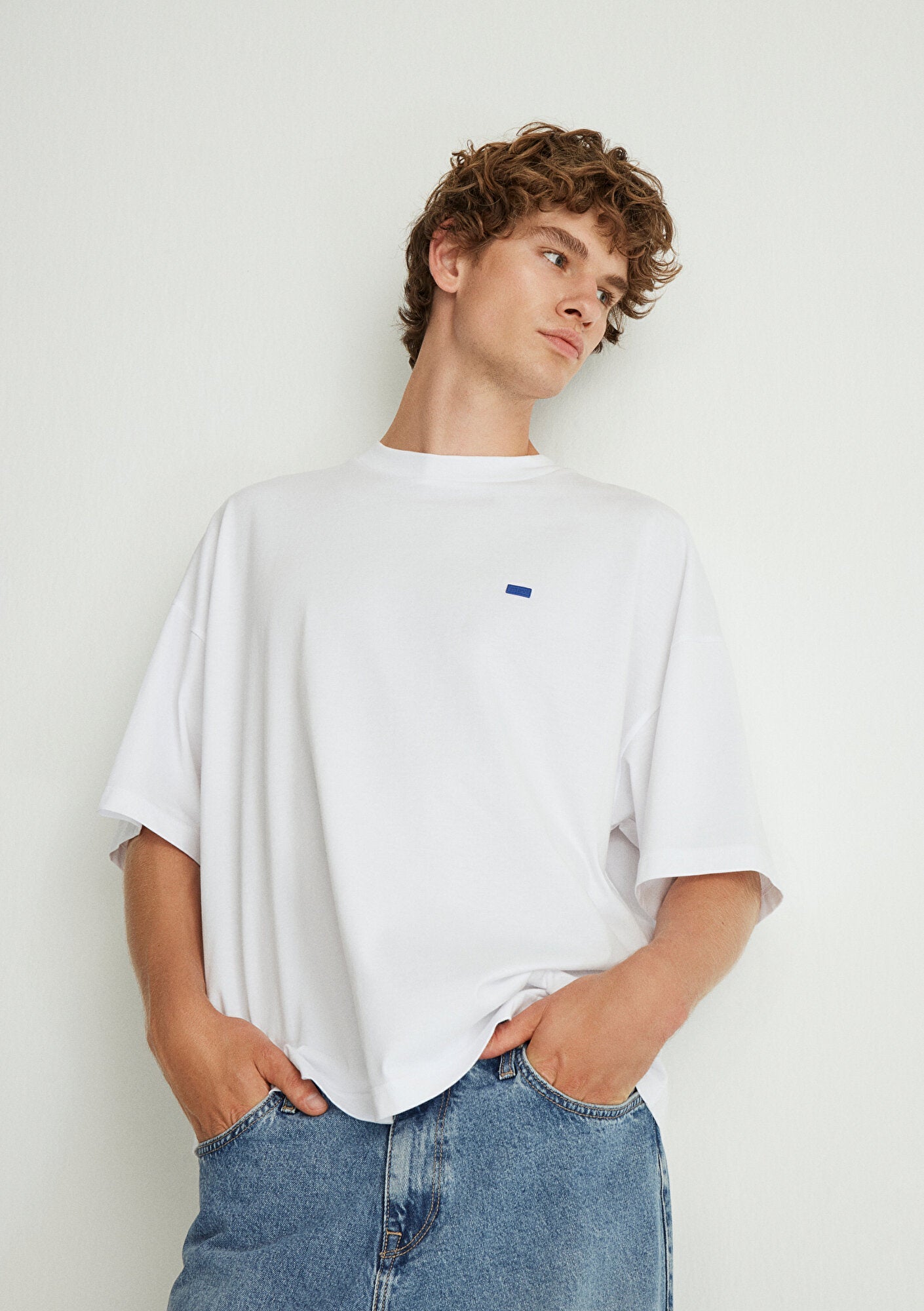 Crew Neck White Basic T-Shirt