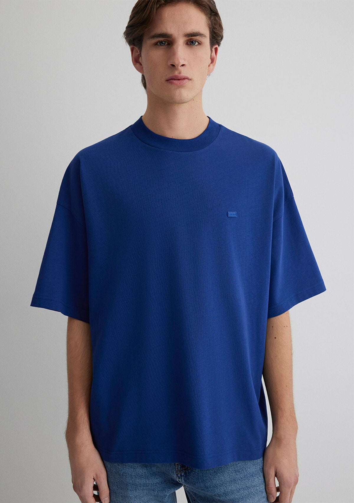 Crew Neck Blue T-Shirt