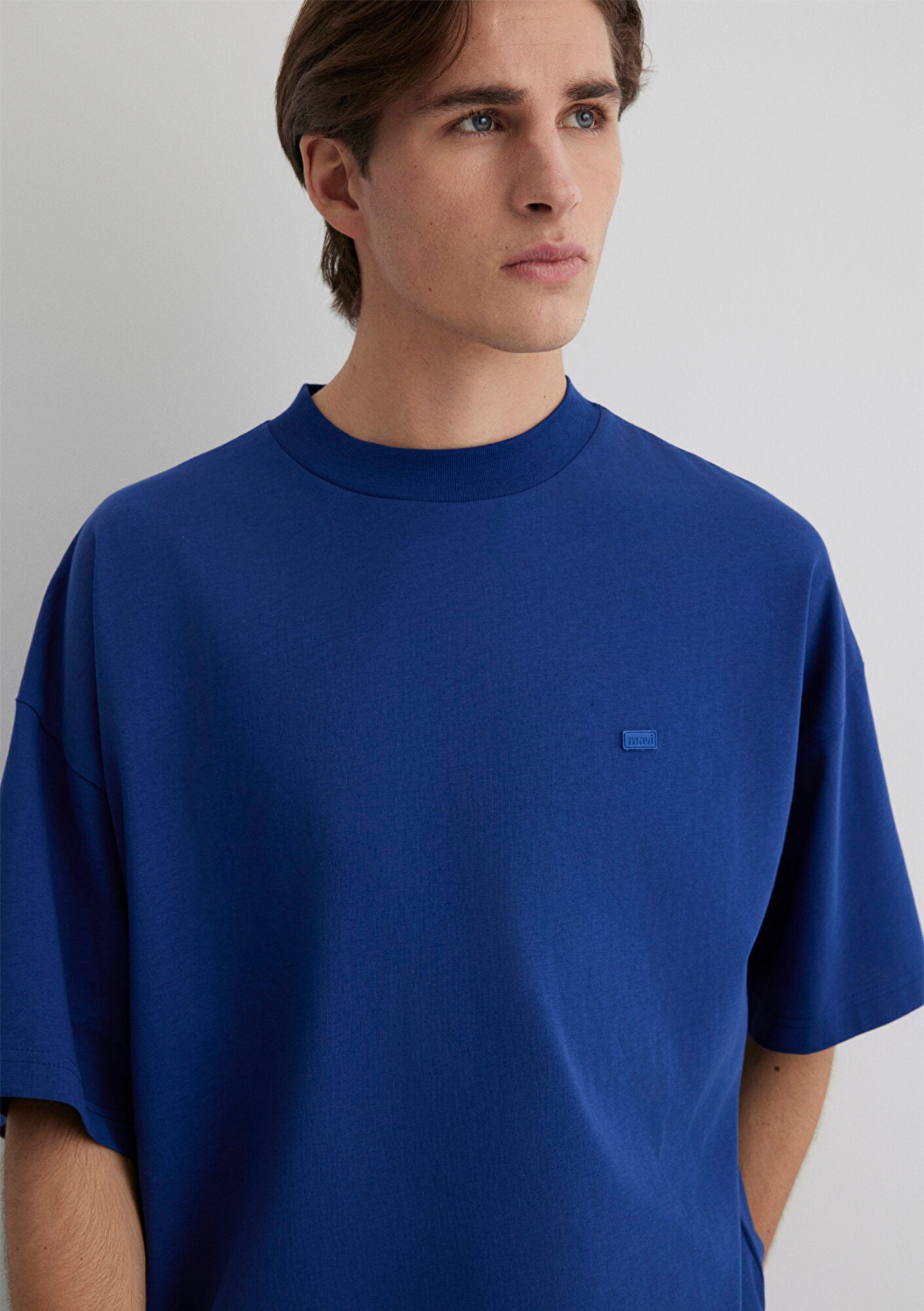 Crew Neck Blue T-Shirt