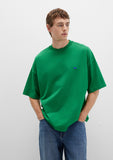 Crew Neck Greem Basic T-Shirt