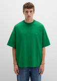 Crew Neck Greem Basic T-Shirt