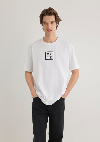 MVTR Printed White T-Shirt