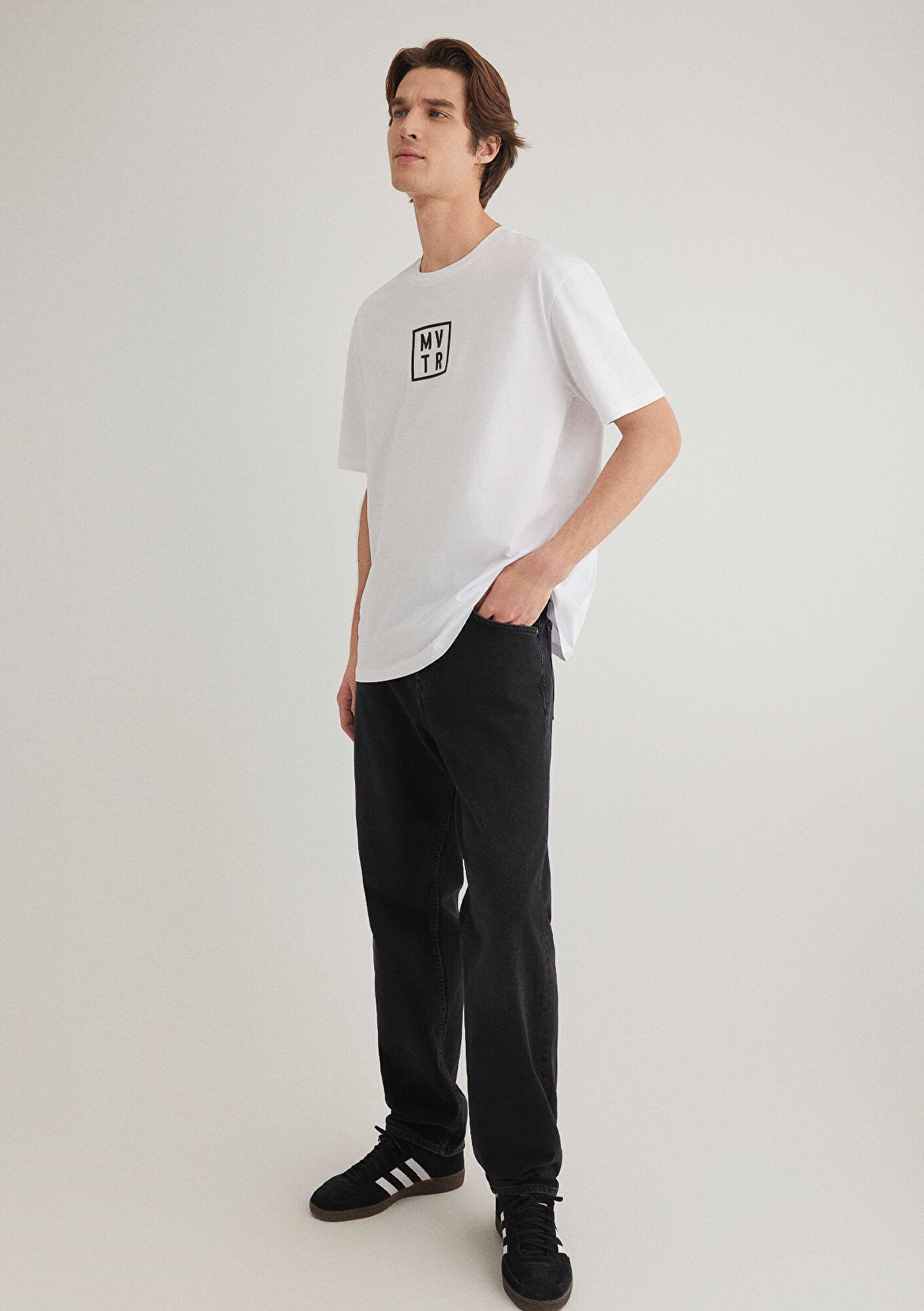 MVTR Printed White T-Shirt