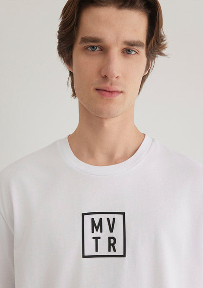 MVTR Printed White T-Shirt