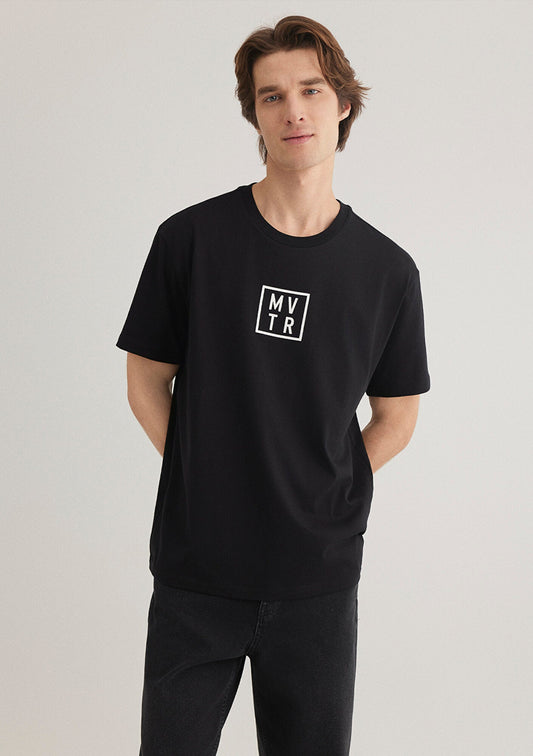 MVTR Printed Black T-Shirt