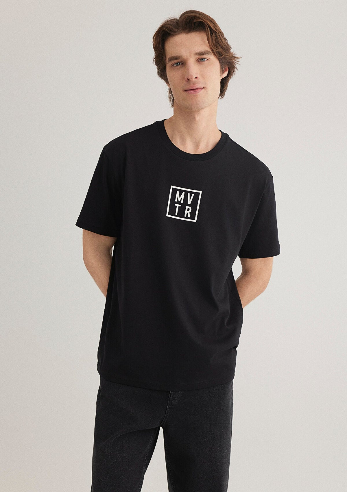 MVTR Printed Black T-Shirt