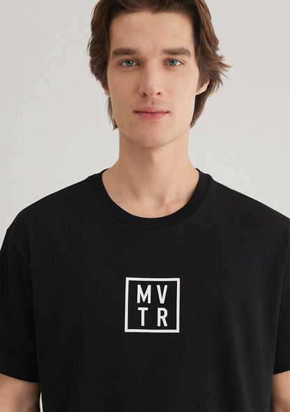 MVTR Printed Black T-Shirt