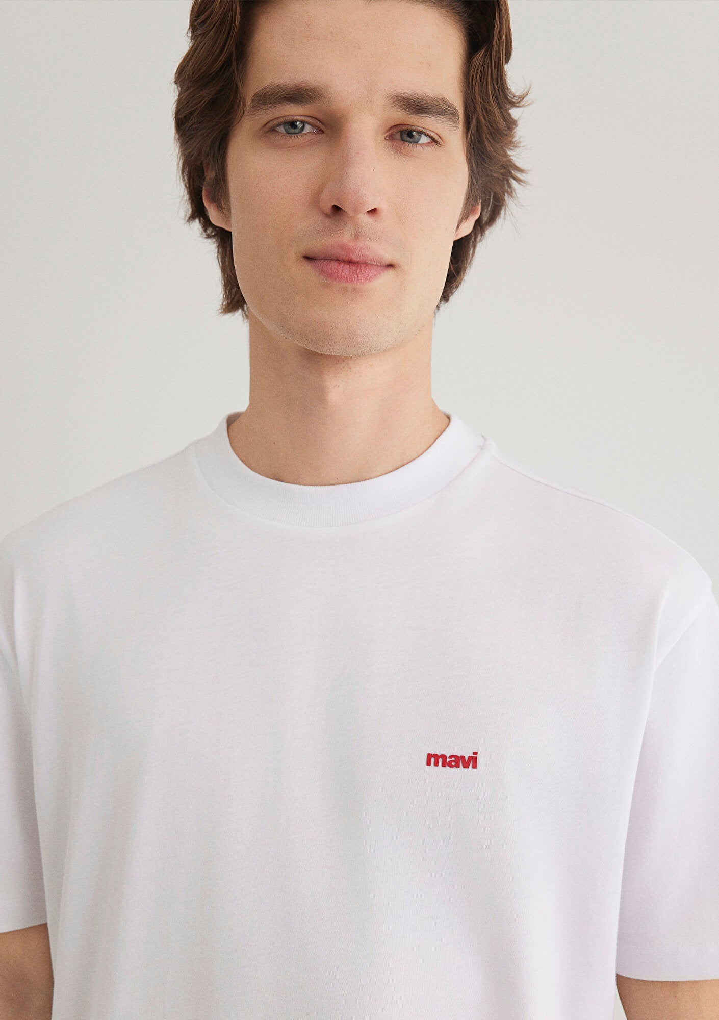 Mavi Logo Printed White T-Shirt