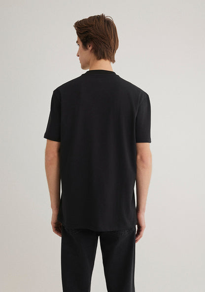 Mavi Logo Printed Black T-Shirt