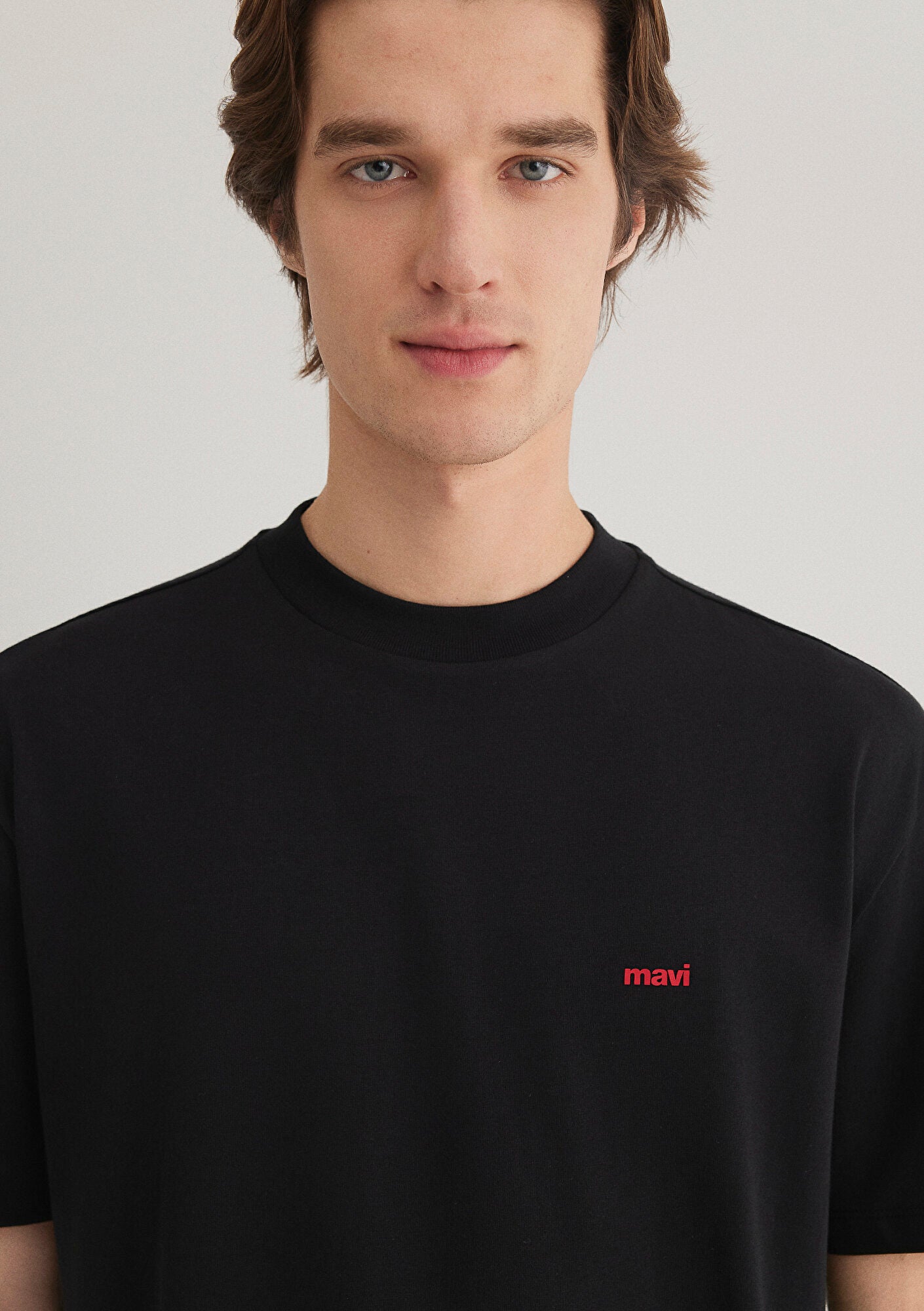 Mavi Logo Printed Black T-Shirt