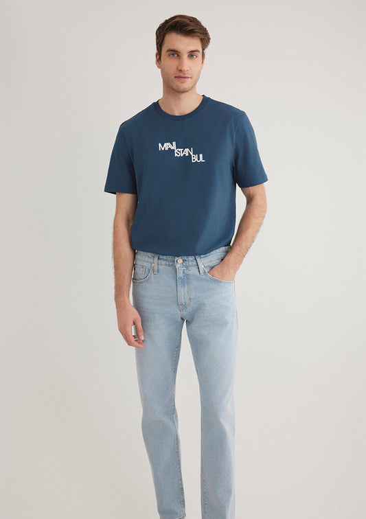 Istanbul Printed Navy T-Shirt