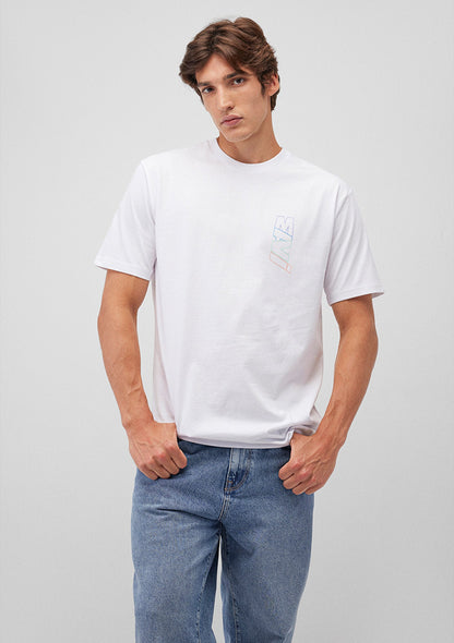 Mavi Logo Printed White T-Shirt