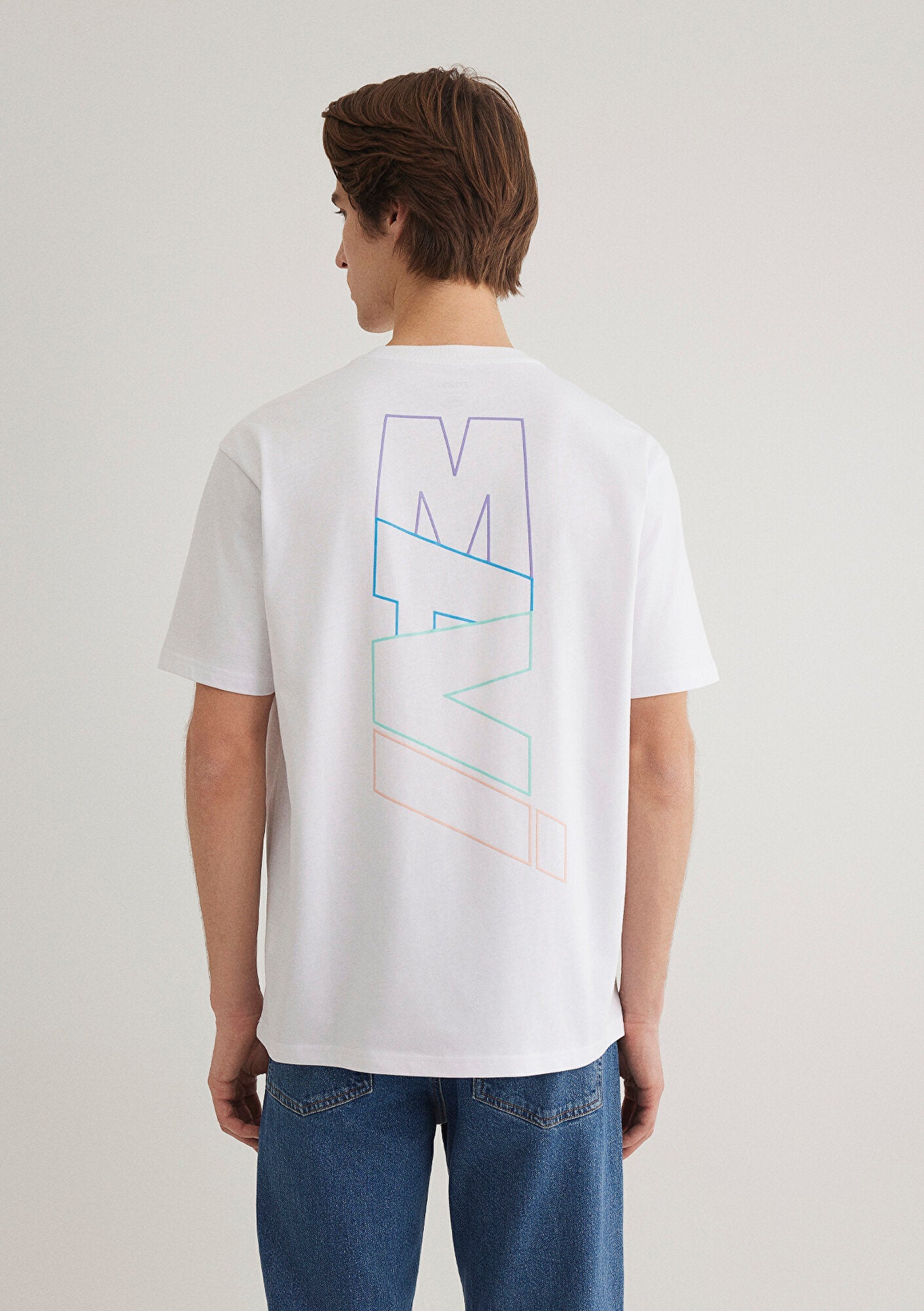 Mavi Logo Printed White T-Shirt
