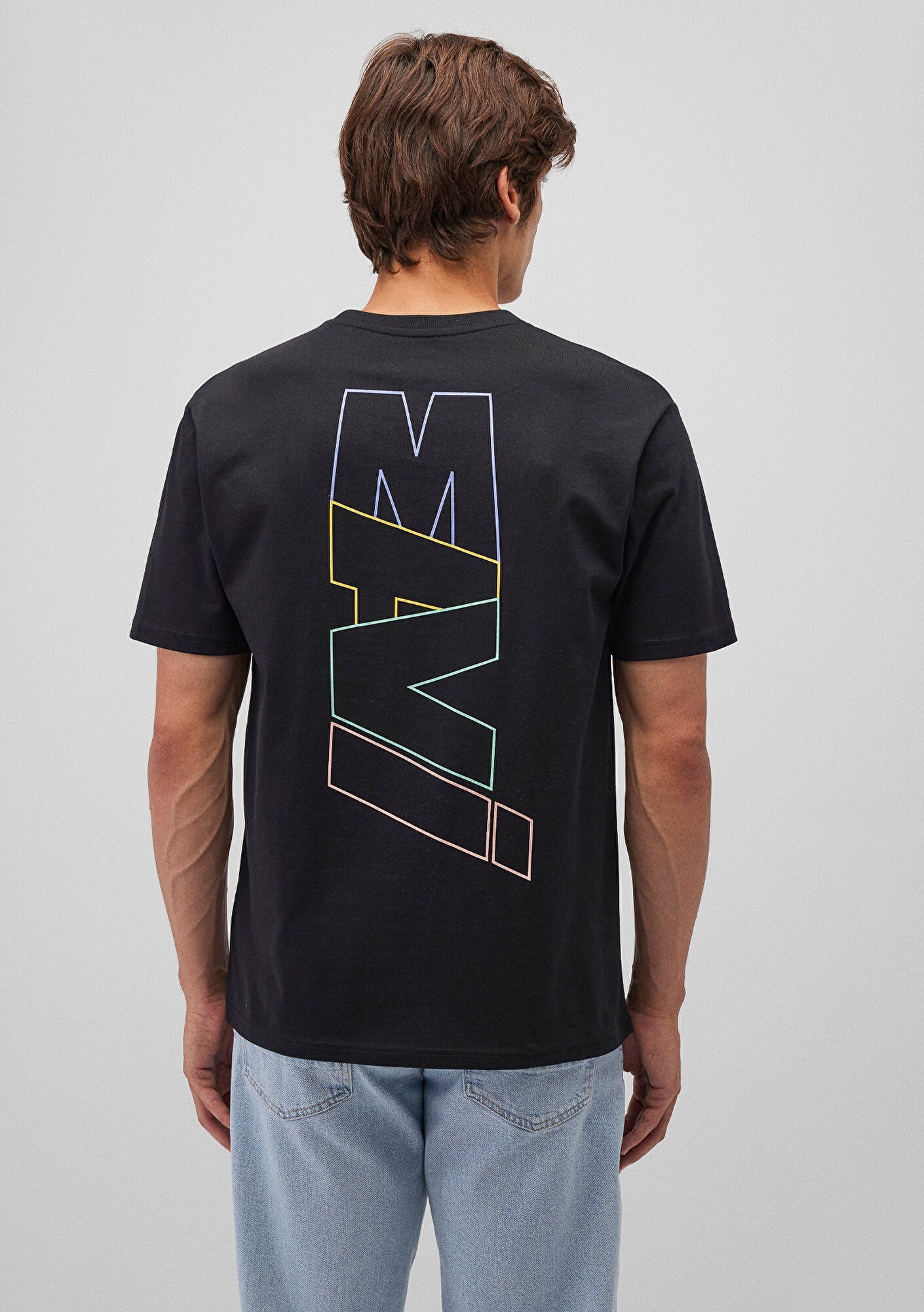 Mavi Logo Printed Black T-Shirt