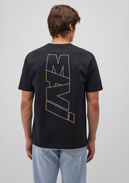 Mavi Logo Printed Black T-Shirt