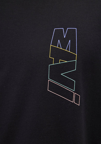 Mavi Logo Printed Black T-Shirt