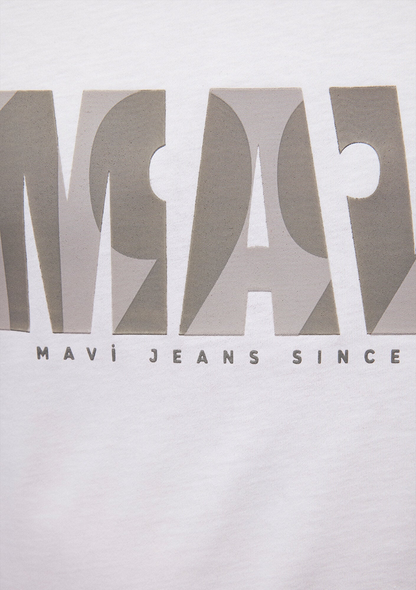 Mavi Logo Printed White T-Shirt