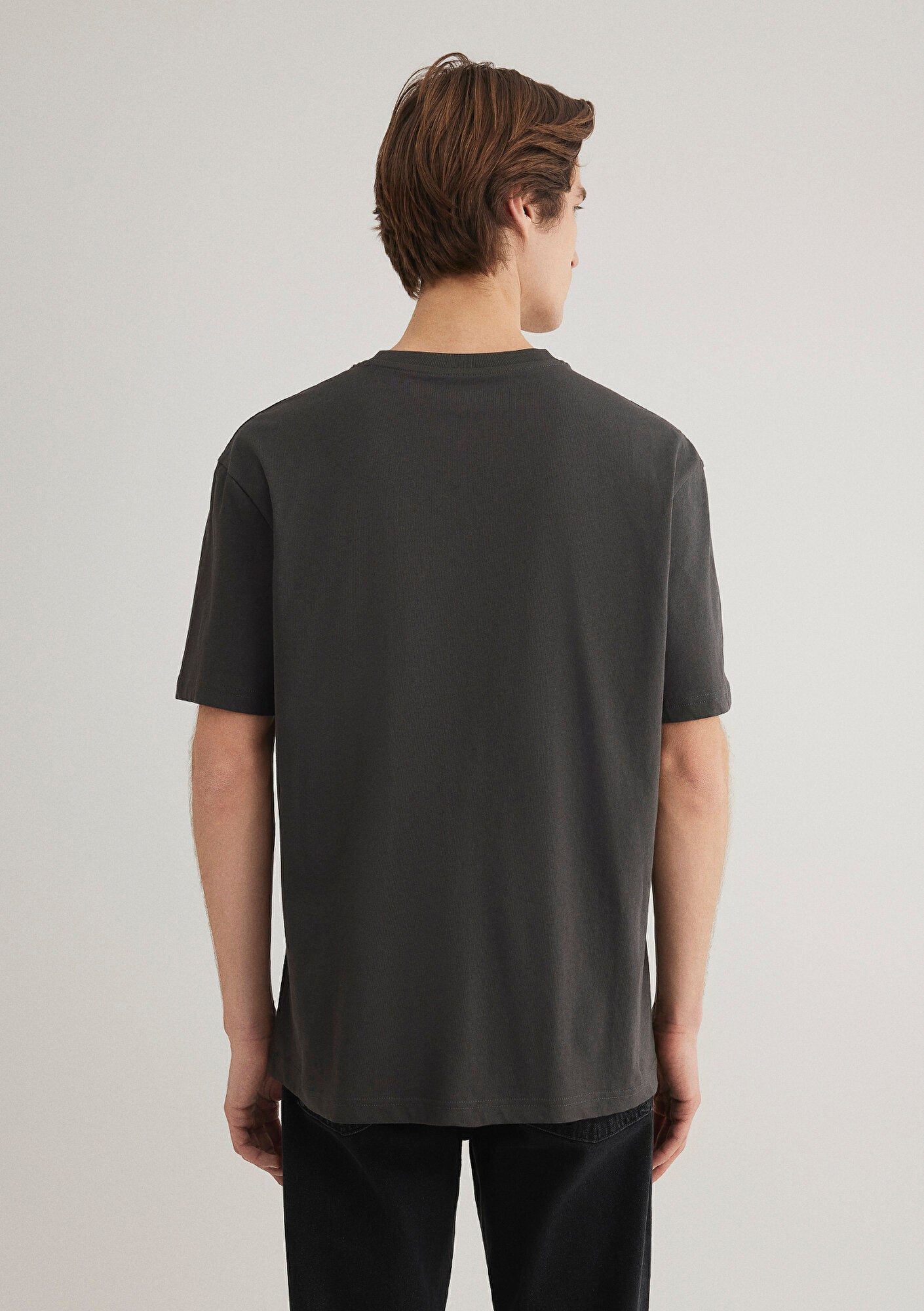 Mavi Logo Printed Anthracite T-Shirt