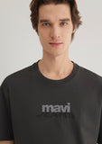 Mavi Logo Printed Anthracite T-Shirt