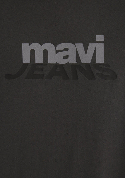 Mavi Logo Printed Anthracite T-Shirt