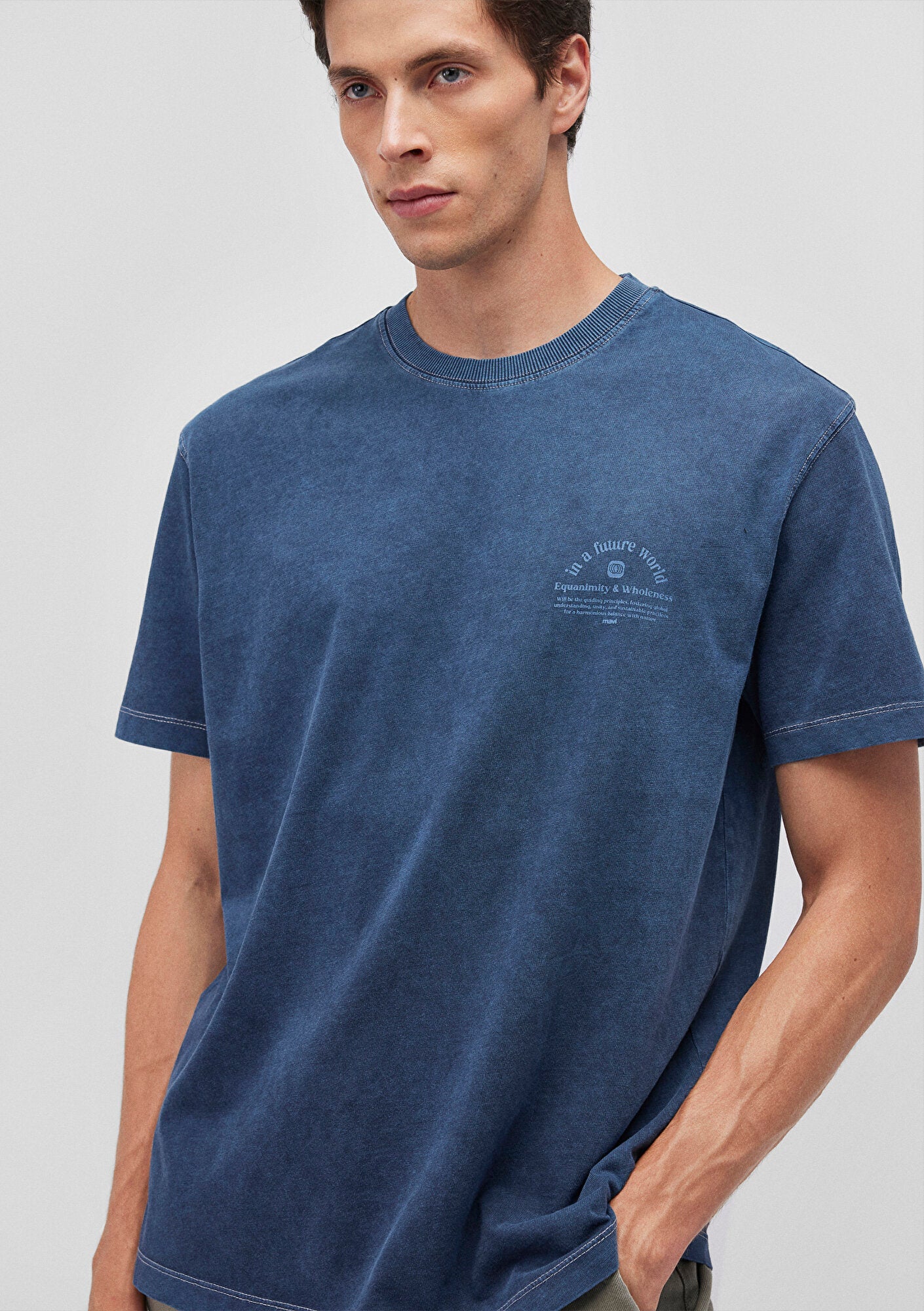 Printed Navy T-Shirt