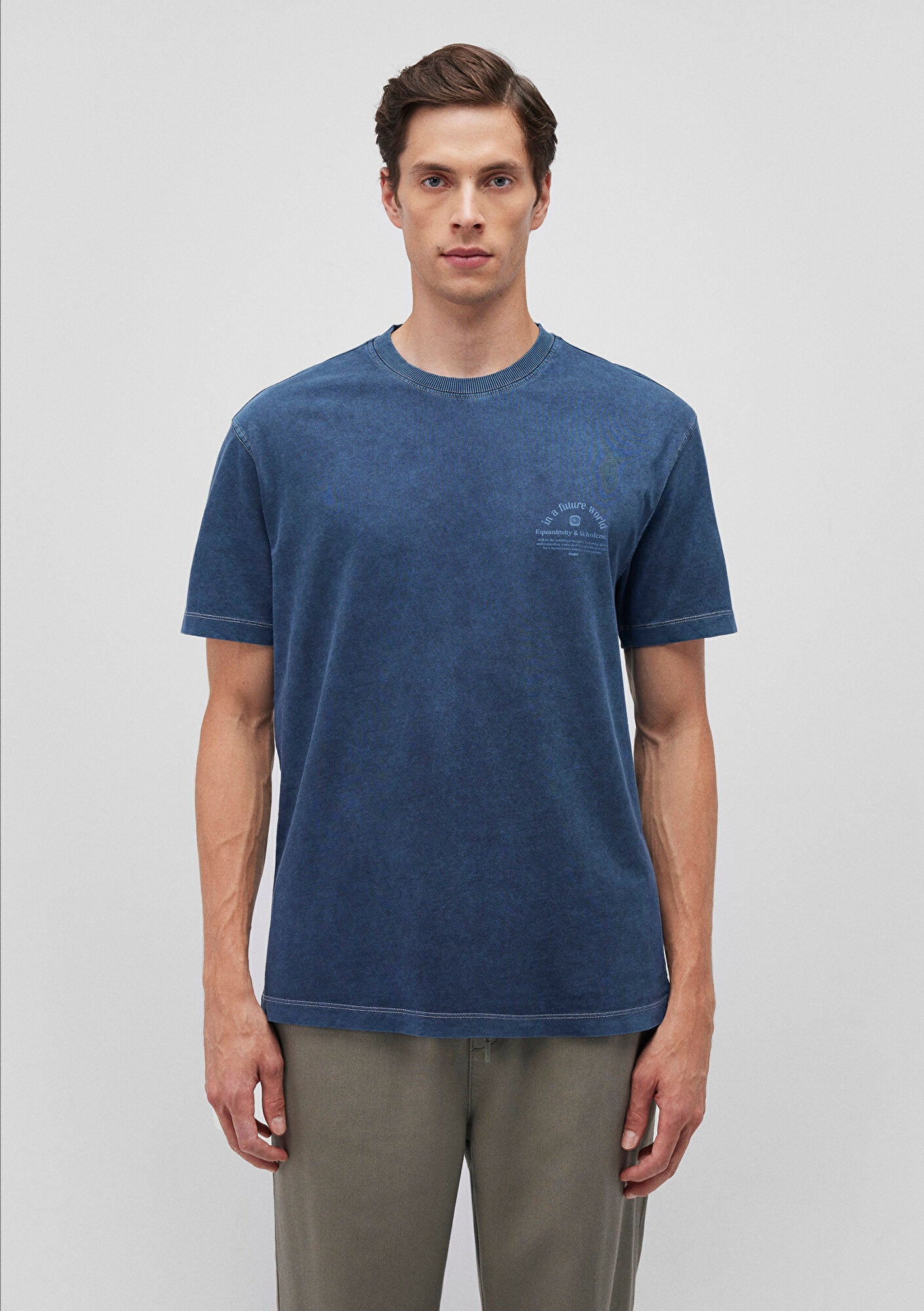 Printed Navy T-Shirt