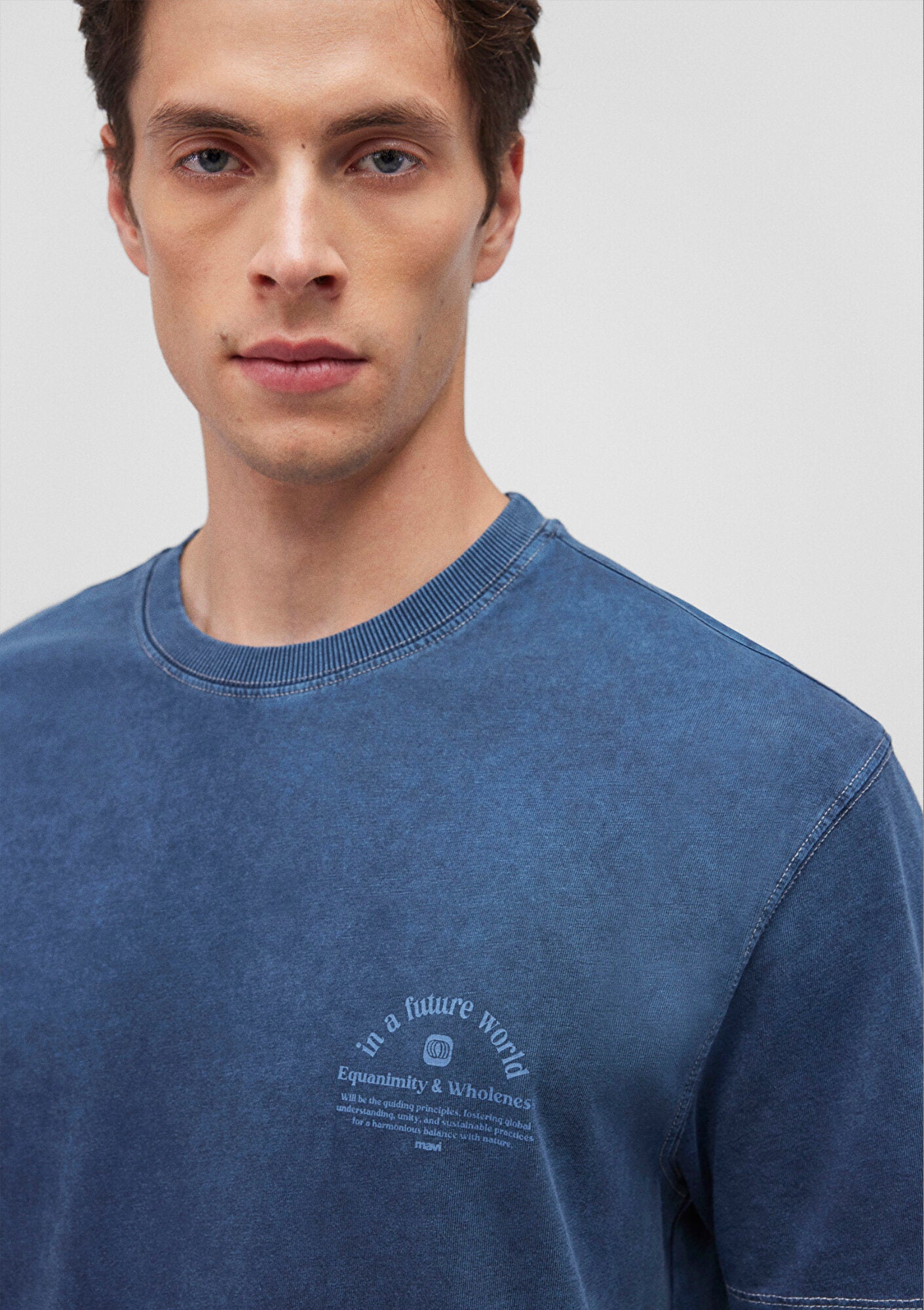Printed Navy T-Shirt