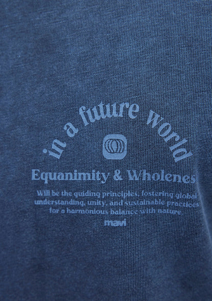Printed Navy T-Shirt