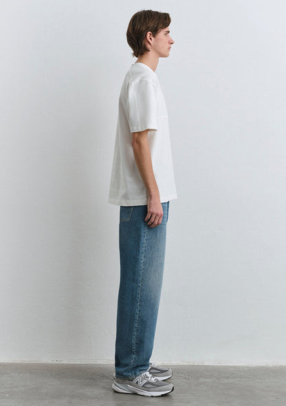 Mavi Logo Patch White T-Shirt