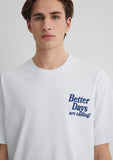 Better Days Printed Blue T-Shirt