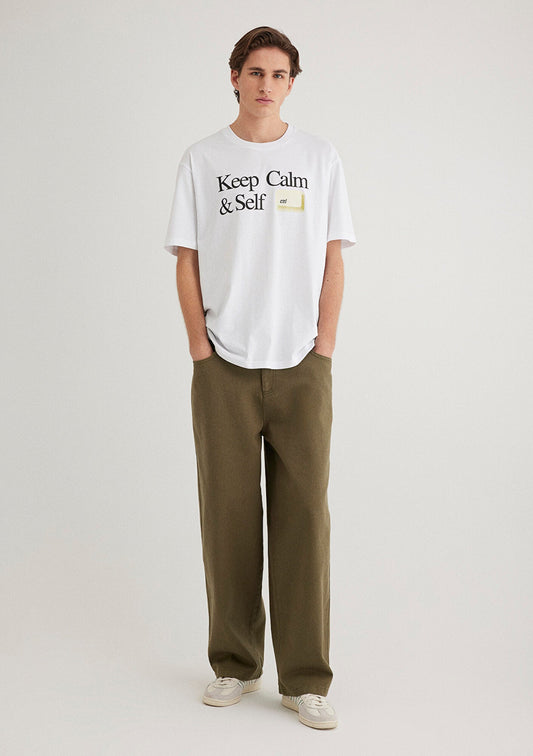 Keep Calm White T-Shirt