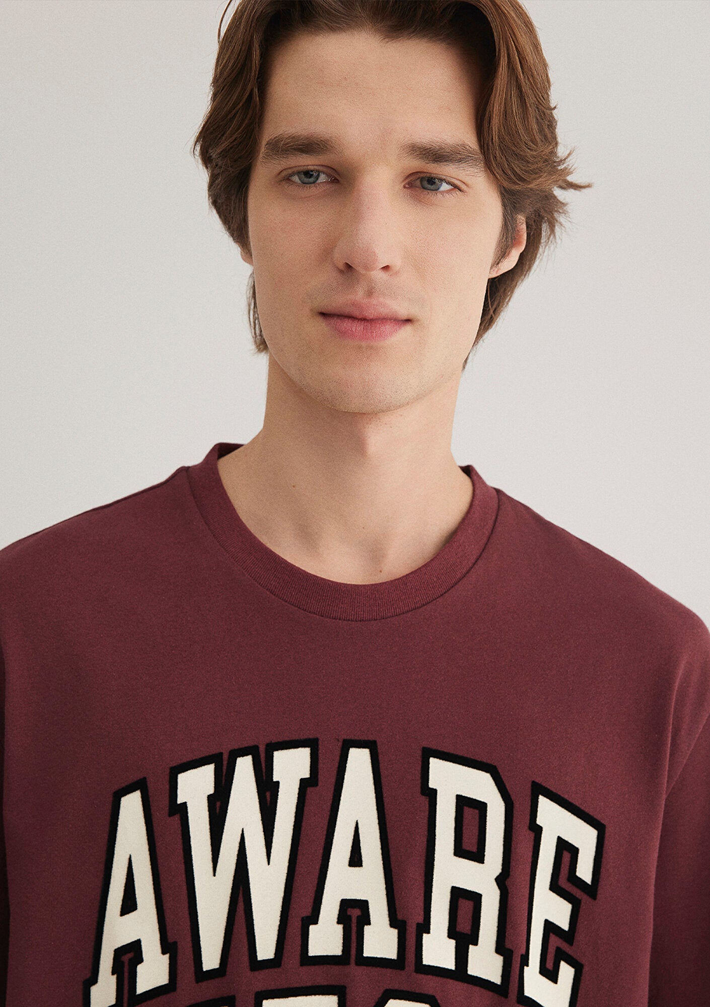 Awareness Printed Red T-Shirt
