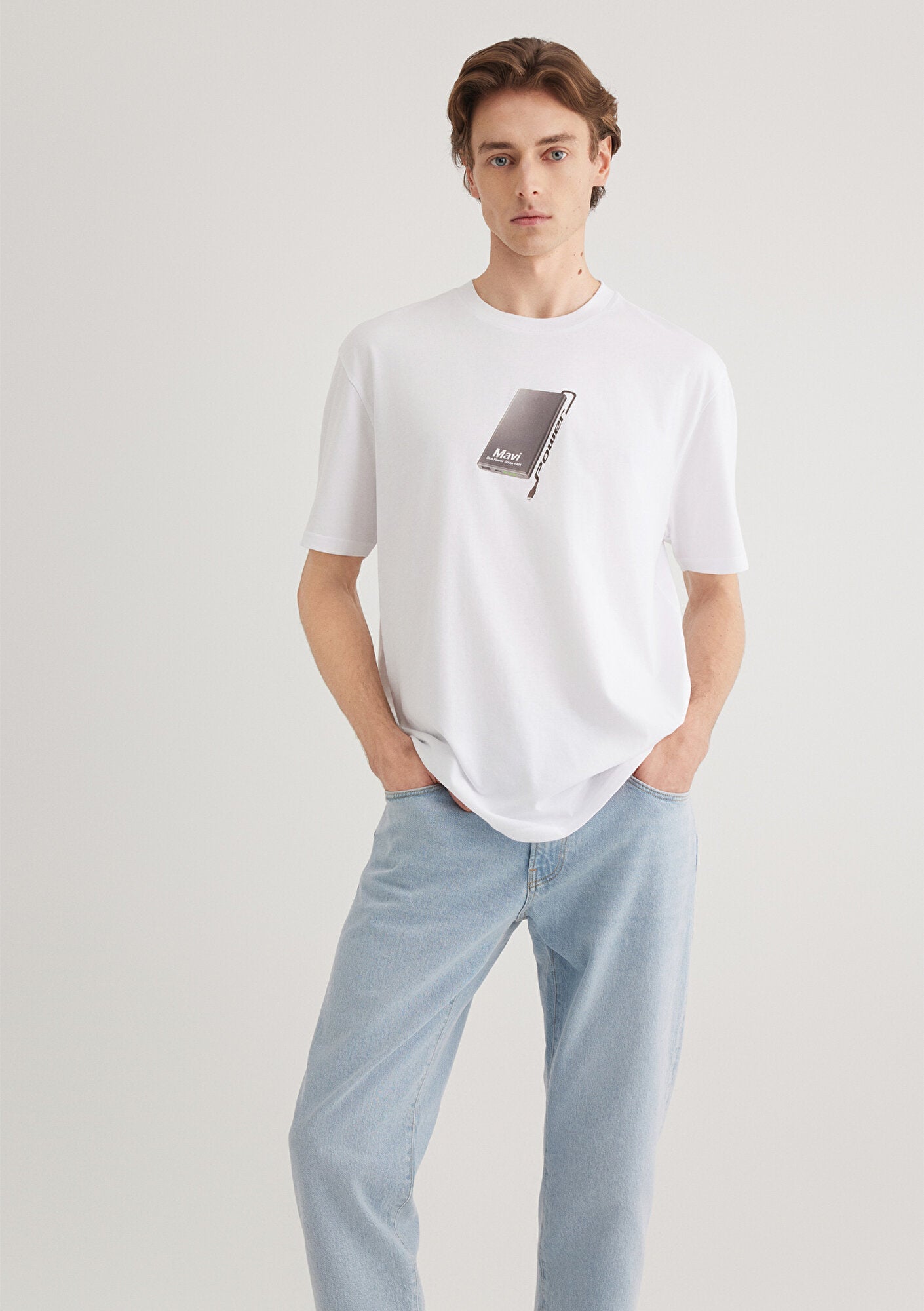 Printed White T-Shirt