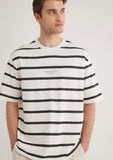 Black Striped Ecru T-Shirt